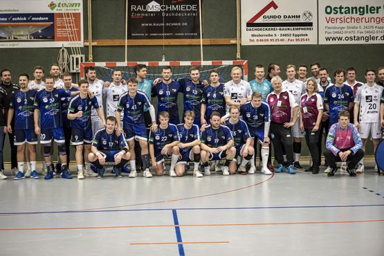 1. Februar 2023: Freundschaftsspiel des TSV Sieverstedt gegen den THW Kiel anlässlich des 50-jährigen Jubiläums des TSV Sieverstedt